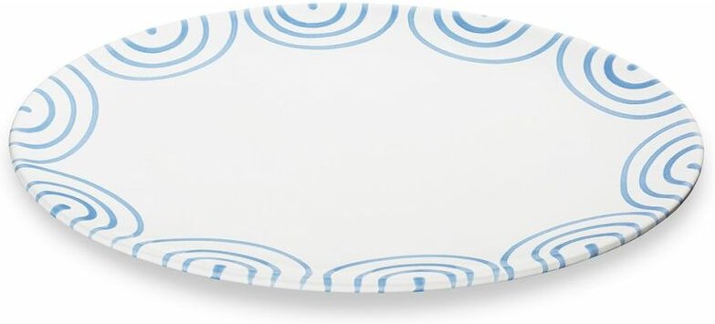 Gmundner Keramik Blaugeflammt, Platte oval (28x21cm)