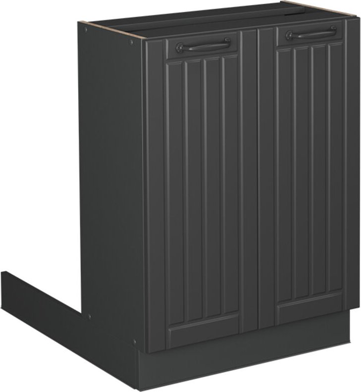 Kücheninsel Fame-Line, Dunkelgrau, 60 cm ohne Arbeitsplatte, Vicco