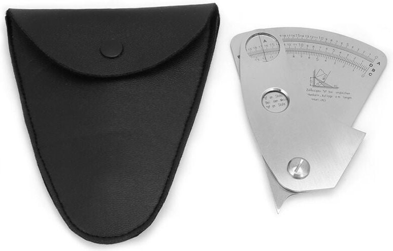 Zoternen - Schweißmessgerät in Fächerform, Edelstahl, Schweißprüfwerkzeug