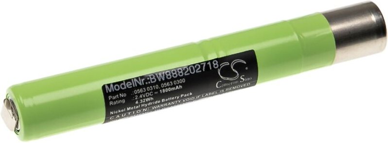 Vhbw - Akku kompatibel mit Testo 300 l, 300 m, 300 xl Messgerät (1800mAh, 2,4V, NiMH)