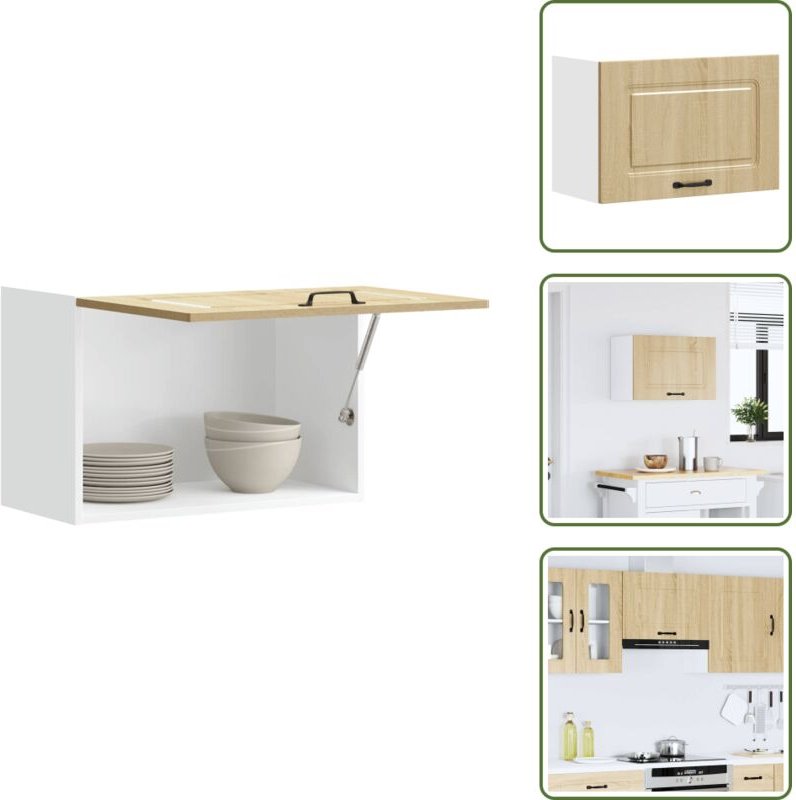 The Living Store - vidaXL Küchen-Hängeschrank Kalmar Sonoma-Eiche Holzwerkstoff