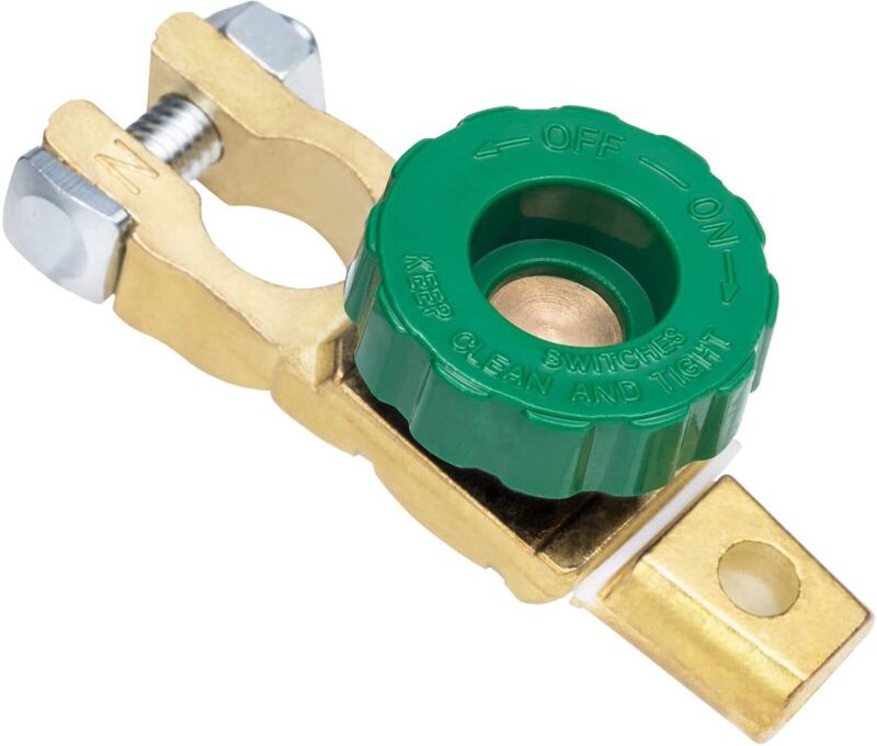 12V 24V Batterie-Leistungsschalter Autobatterie-Terminal-Trennschalter-Anschluss mit grüner Taste