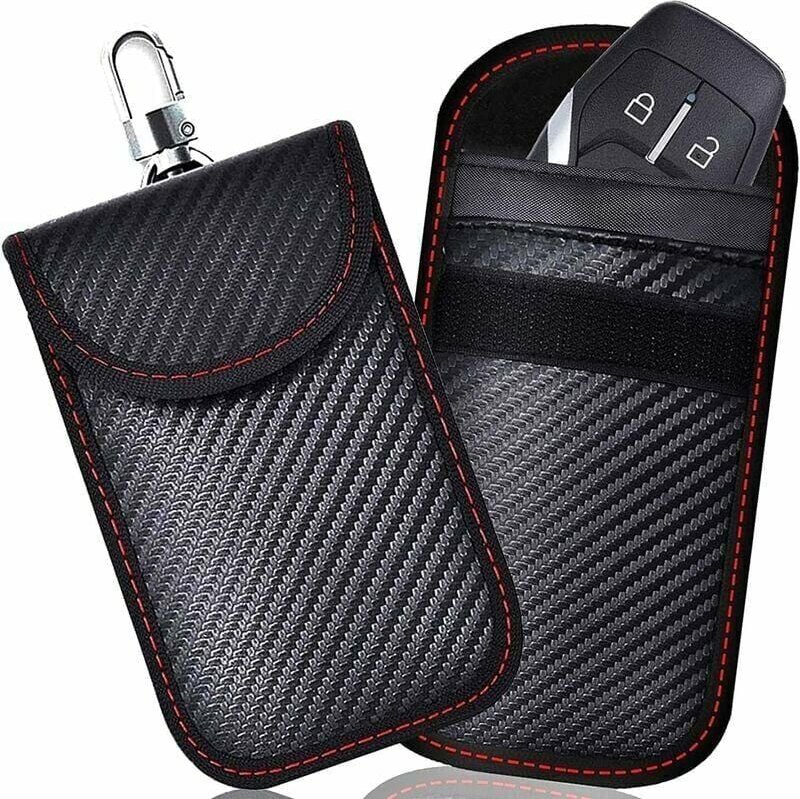 Thumbnail - XVX - Custodia per chiave auto Faraday con blocco del segnale rfid, confezione da 2, custodia per chiave auto con scherm...