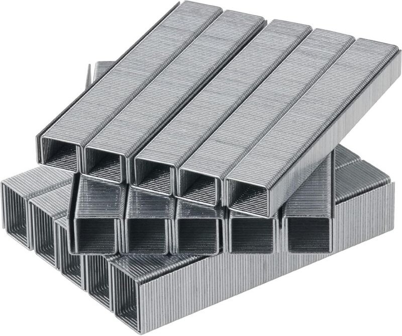 6 Schachteln, 24/6, 1000 Heftklammern pro Set.