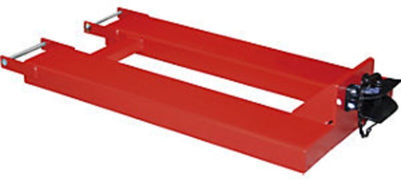 Bauer Rangierhilfe RH-RM, Feuerrot, Rockinger RO 244-2 selbsttätig mit Bolzen Ø 25 mm