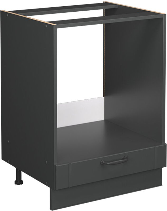 Herdumbauschrank Fame-Line, Dunkelgrau, 60 cm ohne Arbeitsplatte, Vicco