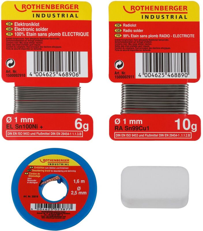 Rothenberger - Industrial Bleifreies Radio Elektronikset 4tlg.