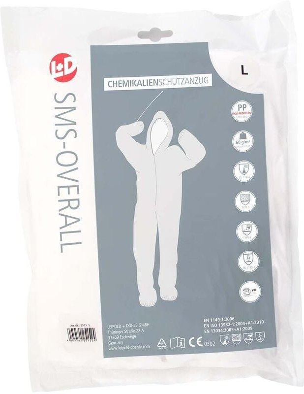 SMS-Overall Weiß Größe xxxl