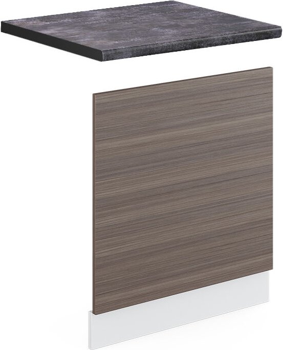 Vicco - Frontblende R-Line, Grau, 60 cm , ap Anthrazit