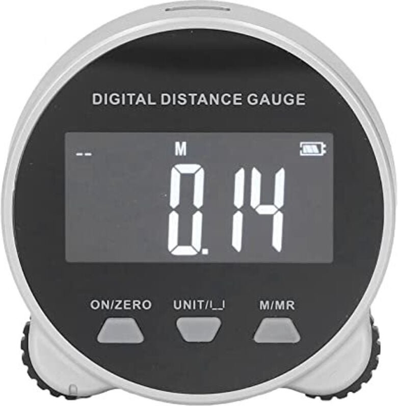 Ahlsen Digitales Maßband, elektronisches Maßband, digitales Rolllineal mit LCD-Display, Rolllineal für flach gebogene Du...