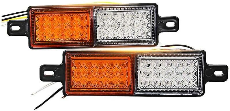 Woosien - 2 Stück 12 v 30 led Auto lkw Bull Bar Licht Bullbar Frontstoßstange Licht Frontanzeige Parklampe Signa