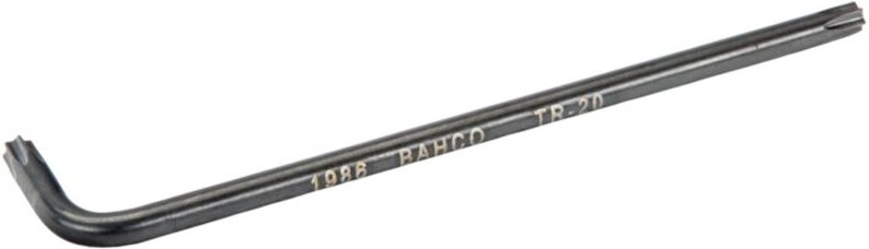 Bahco Langer Winkelschraubendreher für manipulationssichere TORX-Schrauben, phosphatiert, T9 x 80 mm