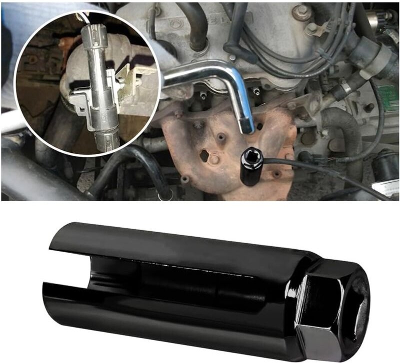 22-mm-Sauerstoffsensorbuchse, universelle Auto-O2-Sauerstoffsensor-Entfernungsbuchse, verstellbarer Schraubenschlüssel f...