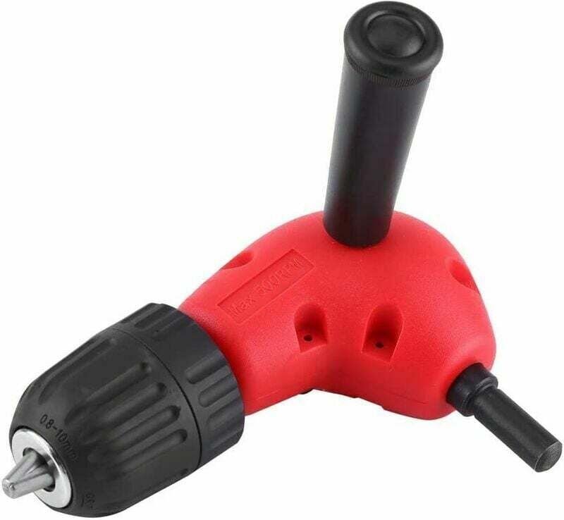Thumbnail - Selbstspannender rechtwinkliger Bohrfutteradapter, 0,8–10 mm, 9,5 mm Schaft mit Griff