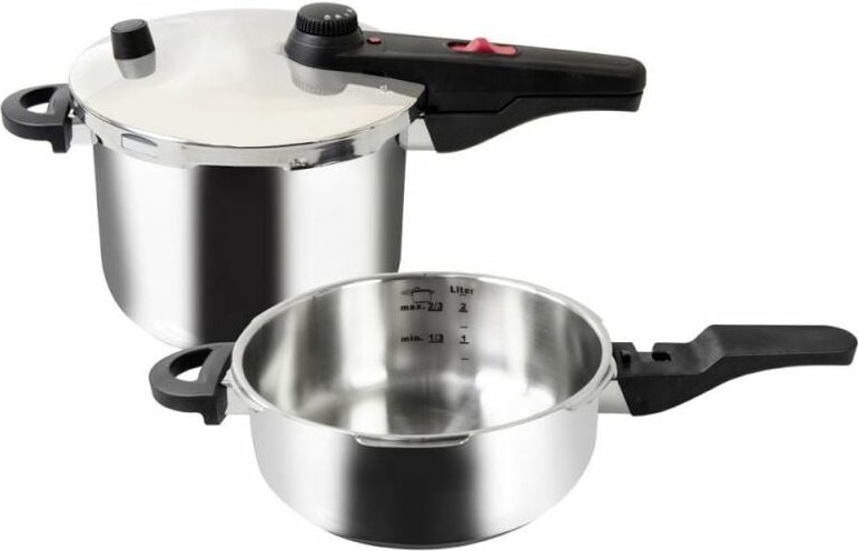 Kelomat Schnellkochtopf Alfa Set Induktion Ø22cm 6 + 3 Liter