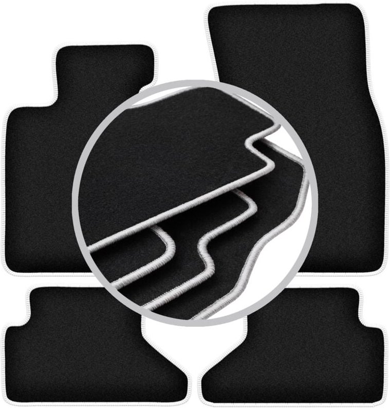 CARLUX-SILVER Autofußmatten für: BMW 6 E63 Coupé (2003-2010)