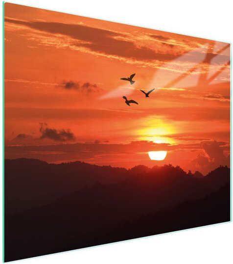 Glasschneidebrett 52x40 Sonne