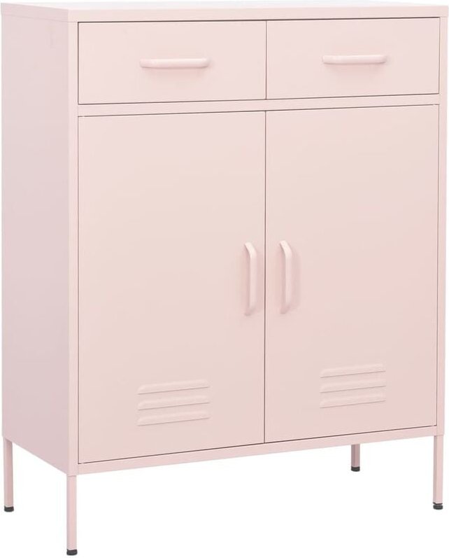 Lagerschrank Rosa 80x35x101,5 cm Stahl - Vidaxl