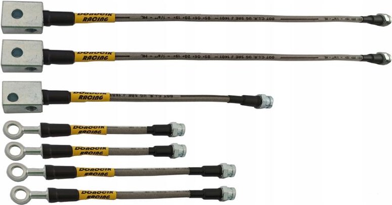 Flexible Teflon-Bremsschläuche mit Stahlgeflecht PATROL Y61 Serie