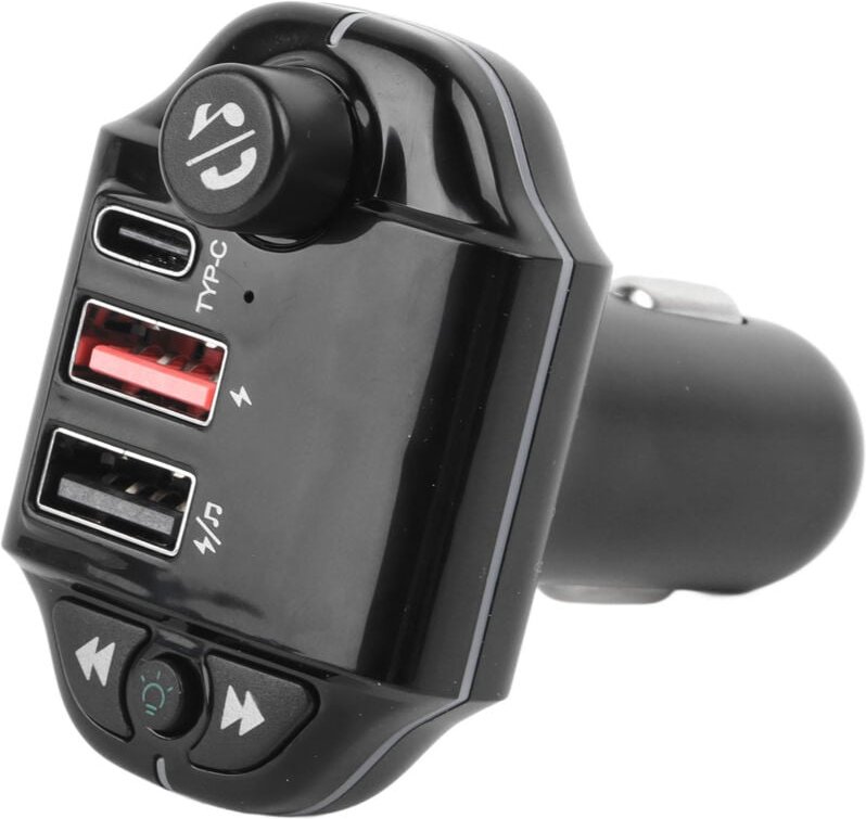 Bluetooth-Autoladegerät FM-Transmitter Kabelloser Radioadapter Player Car Kit mit zwei 3,1 A USB-Anschlüssen