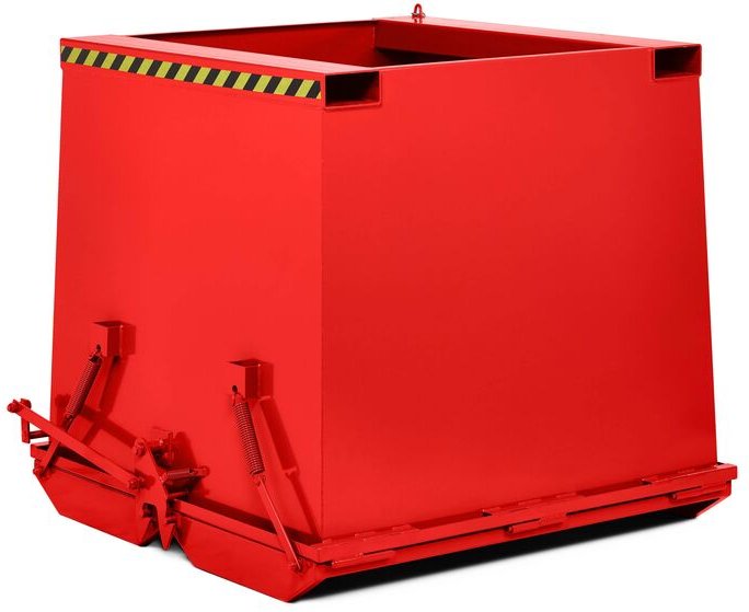 RR Industrietechnik Schwerlast- Klappbodenbehälter Typ RKC-75 750dm³ RAL 3000 Feuerrot