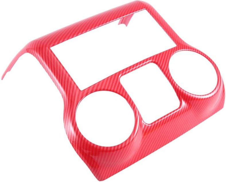 Thumbnail - Auto-Modifikationszubehör, Mittelkonsole, dekoratives Panel, Innenraum, rotes Carbon-Muster, für Jeep Wrangler JK 2011–2...