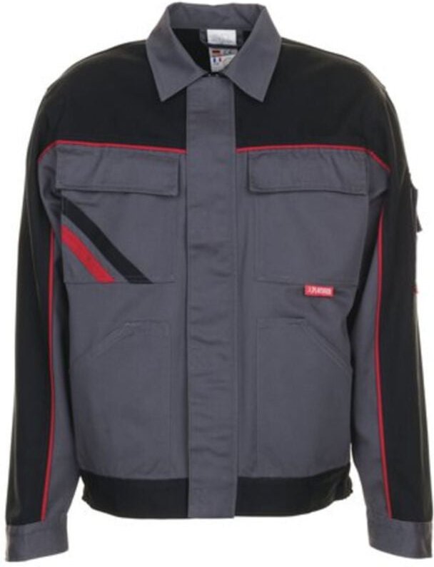 Bundjacke Highline Gr.52 schiefer/schwarz/rot