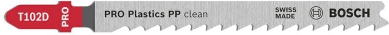 Bosch - pro Plastics pp clean T102D Stichsägeblatt 100 mm 2-tlg. - 2608665239