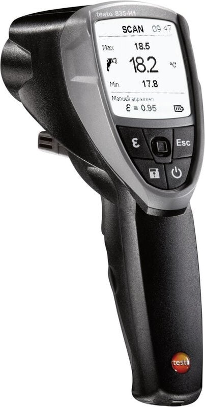 testo 835-H1 Infrarot-Thermometer Optik 50:1 -30 - +600 °C Kontaktmessung