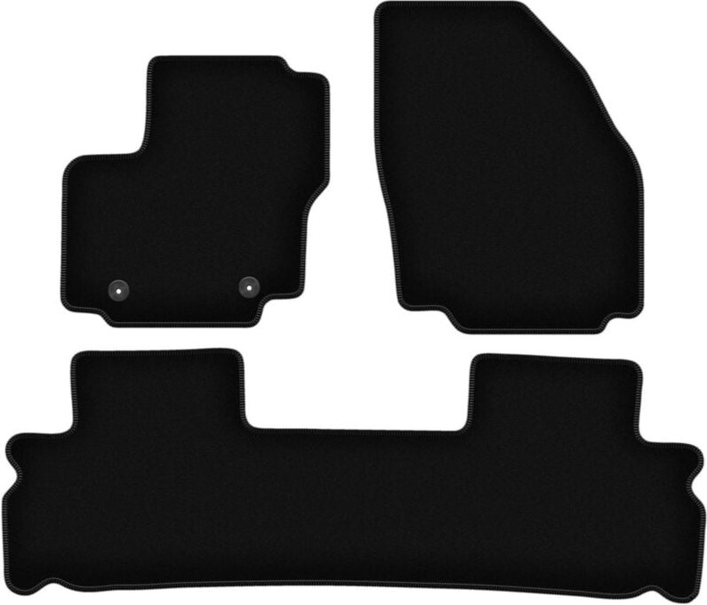 BASIC schwarze Veloursmatten für: Ford S-MAX MK1 Minivan (2006-2012)