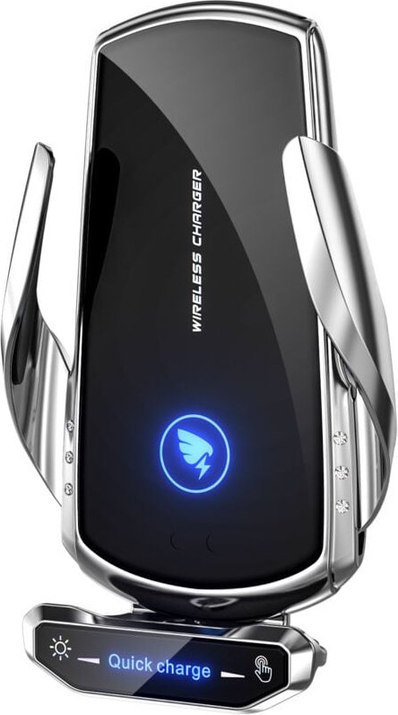 15-W-Induktionsladegerät fürs Auto, schnelles kabelloses Autoladegerät, automatische Klemmung, Luftauslass-Clip-Halterun...