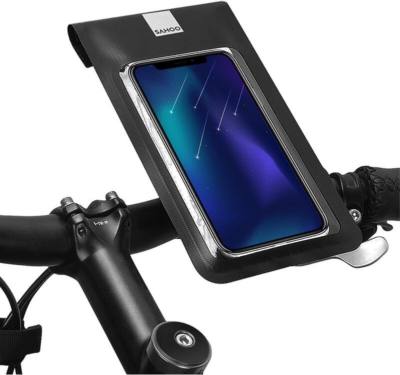 Touchscreen-Fahrrad-Handytasche, wasserdichter Handyhalter, ultraleichte Fahrrad-Rohr-Frontrahmen-Tasche, Fahrrad