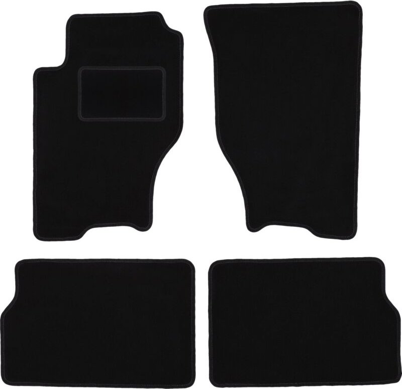 Schwarze Veloursmatten für: Kia Sorento I SUV (2003-2009)