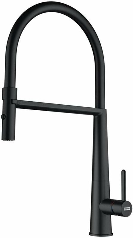 Icon - Spültischarmatur fg 0598.901, mit flexiblem Arm und Brause, schwarz matt 115.0690.598 - Franke