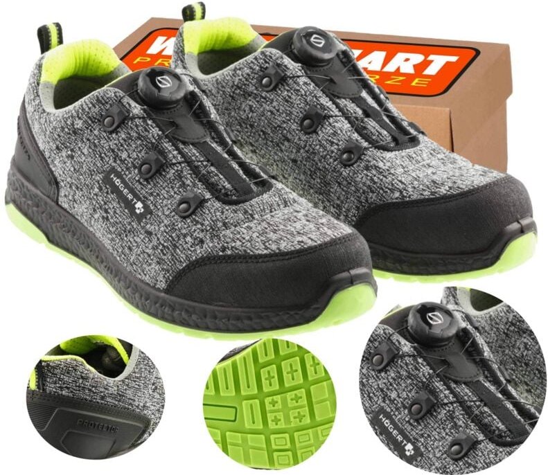 LEICHTE Sport-Arbeitsschuhe S1PS Automatikbindung 46 Hogert KEMNITZ