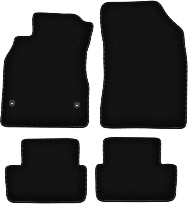 BASIC schwarze Veloursmatten für: Renault Fluence Limousine (2009-2016)