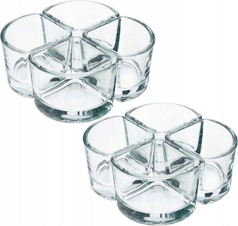 Kadax - Glasschälchen, Snackschalen aus Transparentem Glas 8x120ml