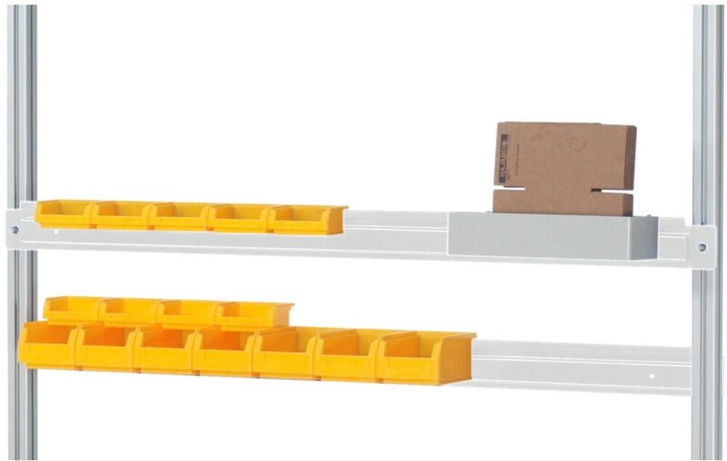 Halteschiene Serie e, B1500xT25xH80mm, RAL7035 - RAU