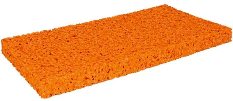 Kronen Hansa - Belag für Kunststoff-Reibebrett Schwammgummi grob 280 x 140 mm x 10 mm