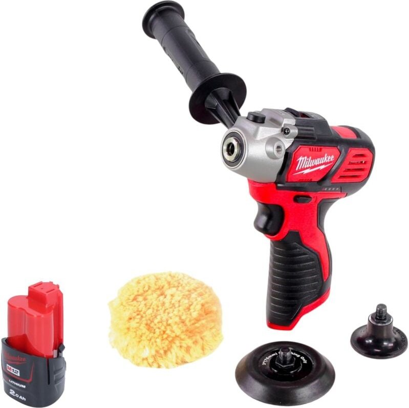 Milwaukee M12 BPS-201 Akku Polierer 12 V + 1x Akku 2,0 Ah - ohne Ladegerät