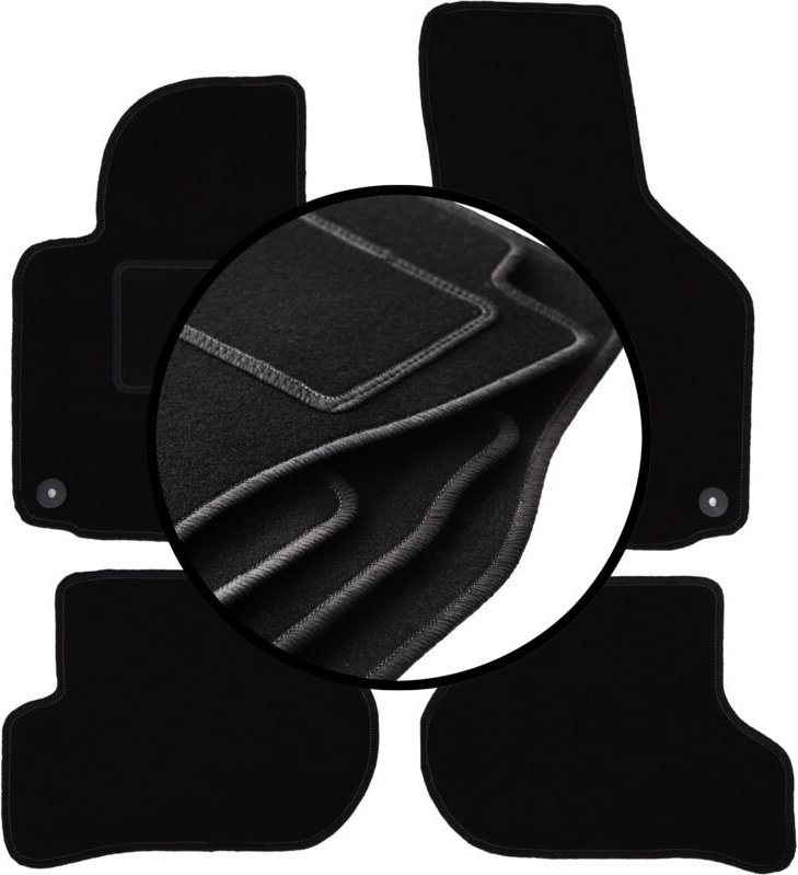 Komplettset Veloursmatten für: Skoda Octavia II Kombi, Liftback (2004-2013)