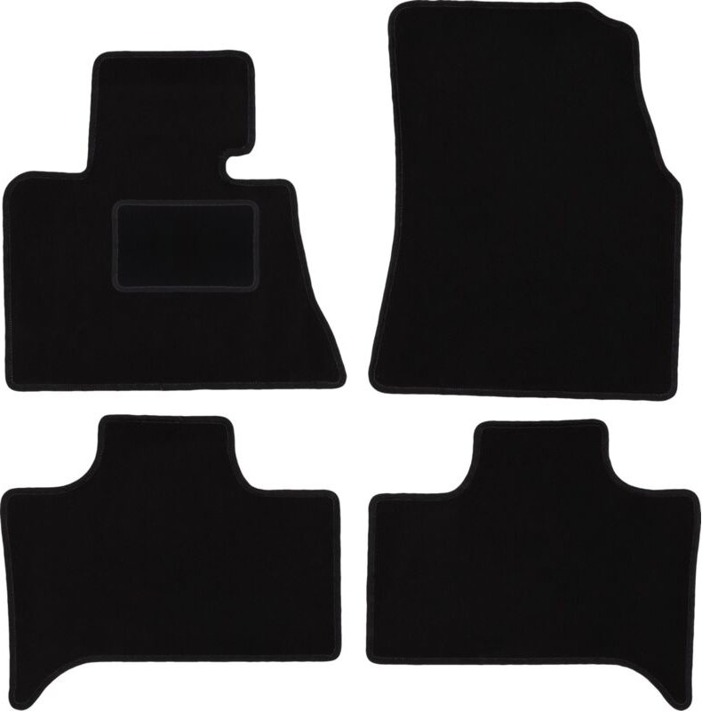 Schwarze Velours-Fußmatten für: BMW X5 E53 2WD (1999-2006)