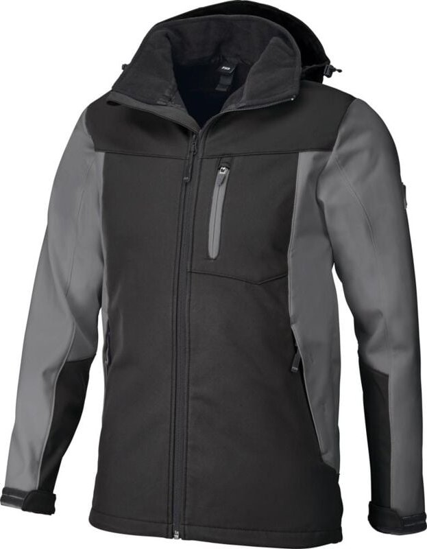 Softshelljacke JANNIK, grau-schwarz, Gr.L