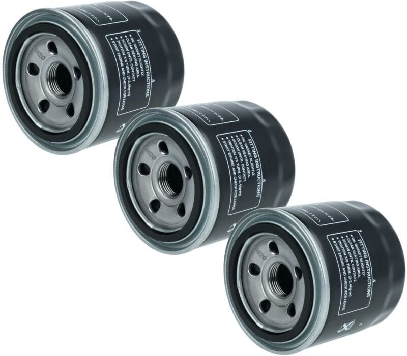 vhbw 3x Ölfilter kompatibel mit Grasshopper 100805 Traktoren Bagger-Motoren Kompaktlader
