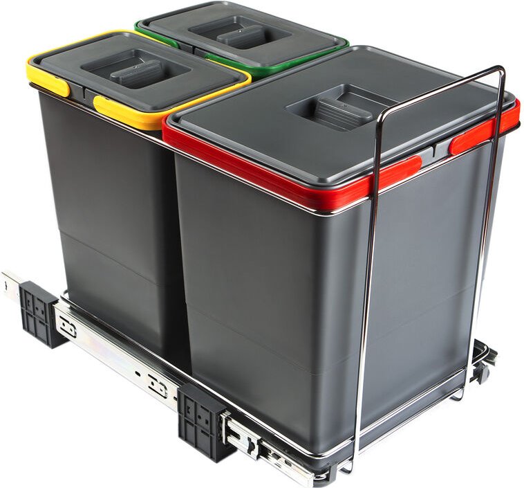 Thumbnail - So-tech - Abfallsammler Ecofil 18+8+8L mit Deckel Abfallsystem für Korpusbreite ab 40 cm