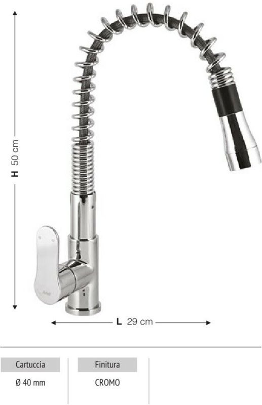 Iperbriko - Hena Mischbatterie mit Pull-Down-Funktion