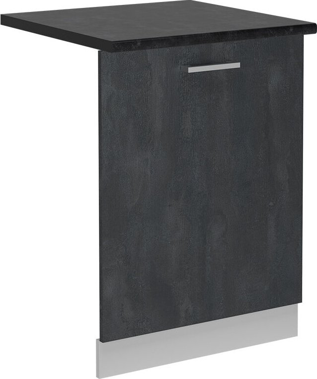 Thumbnail - Vicco - Geschirrspülblende R-Line, Schwarz Beton, 60 cm , ap Anthrazit