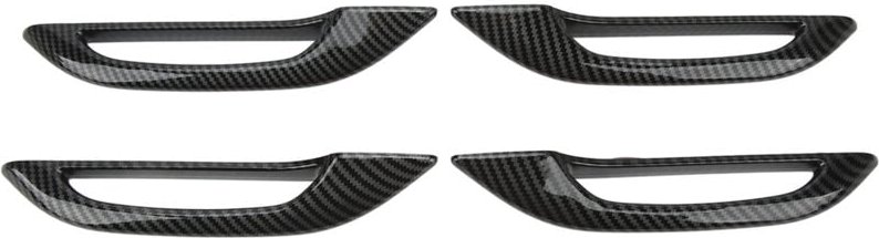 Zoternen - 4 Stück Autotürgriff-Schutzabdeckung, Frostschutz, Kohlefaser, Ersatz für Tesla Model 3 y
