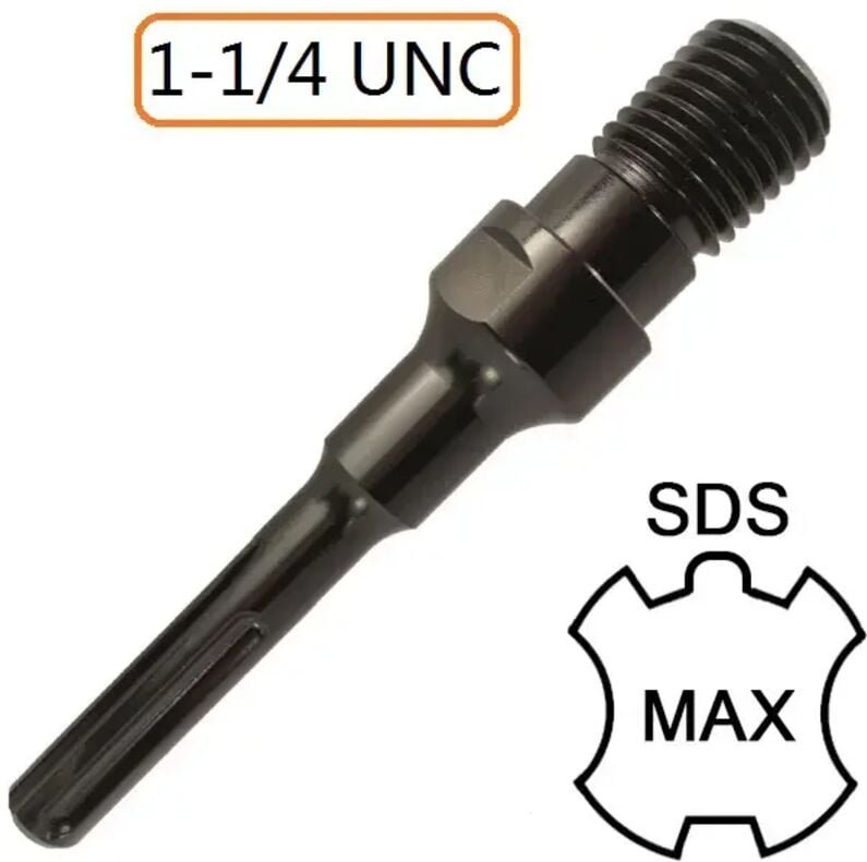 Adapter 1 1/4" UNC auf SDS Max für 200mm Diamantbohrkrone Kernbohrer Bohrkrone Lochsägen Für Kernbohrer