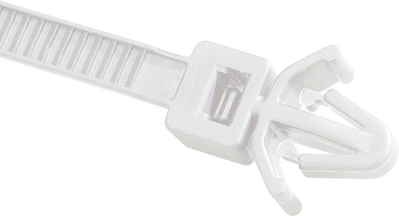 Hellermanntyton - 111-85729 T50RSFM-PA66-NA Kabelbinder 200 mm 4.70 mm Natur mit Spreizanker, Hitzesta